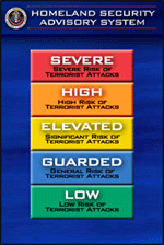 Homeland Security color coded system.